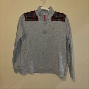Vineyard Vines Tartan Plaid Quarter Zip